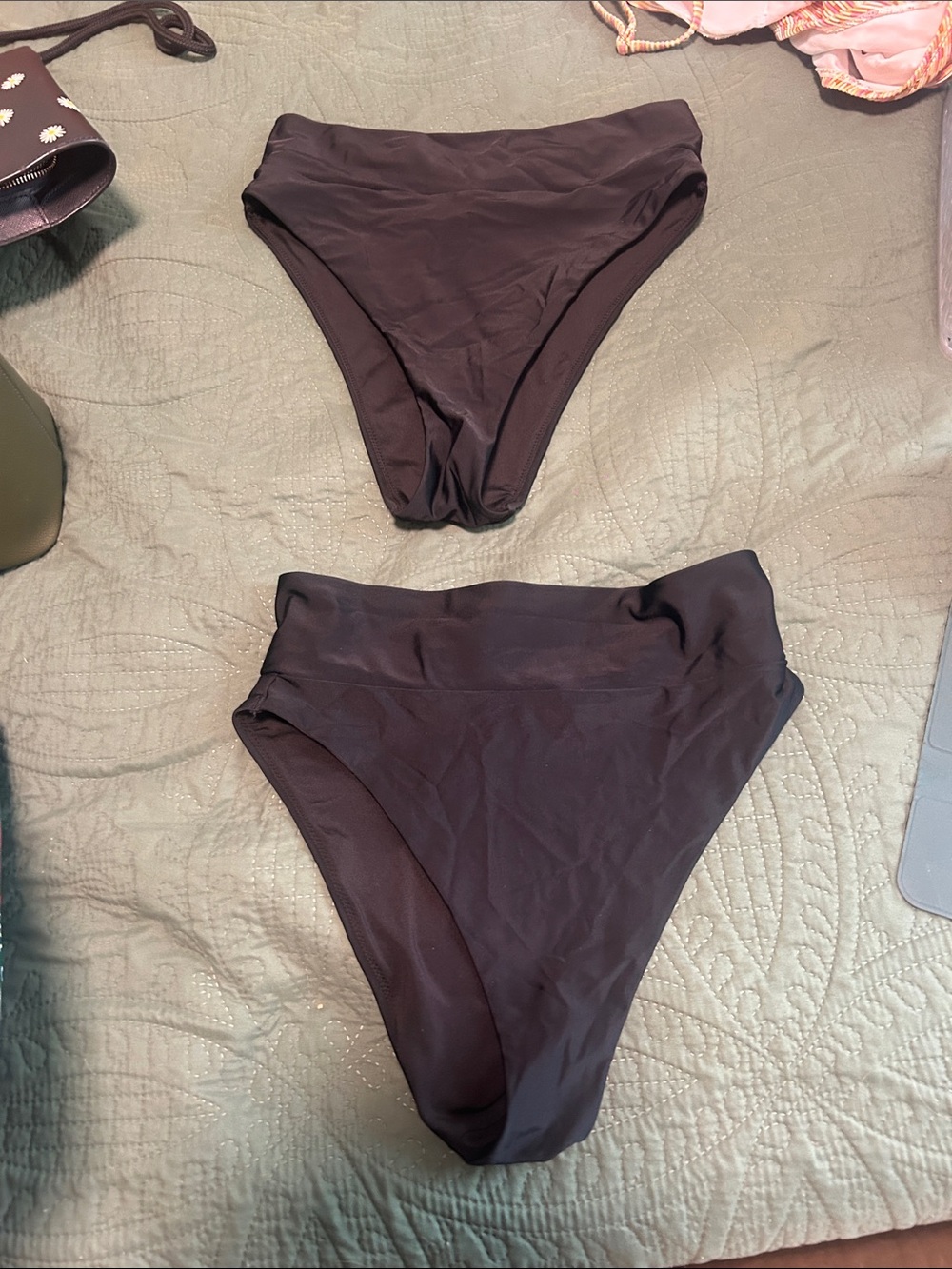 aerie High-Waist Black Bikini Bottoms 2 pack